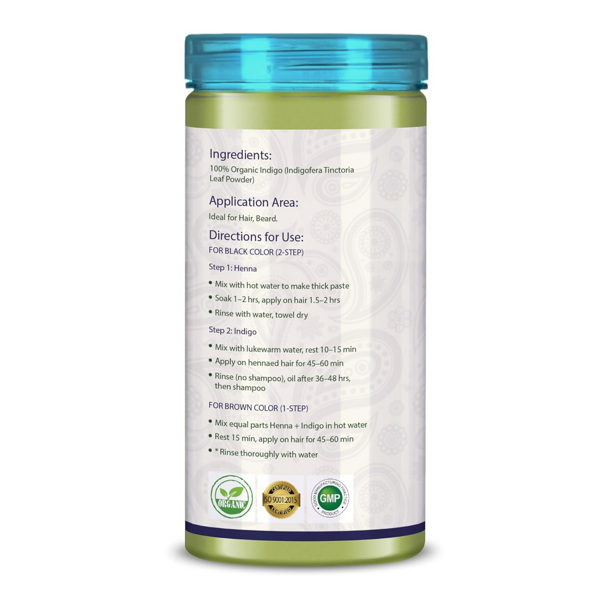 First Plant Organic Indigo Powder For Black Hair | Grocsy