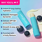 Dot & Key Barrier Repair Hydrating Lip Balm SPF 50 With Ceramides & Peptides Blueberry Bliss | Grocsy