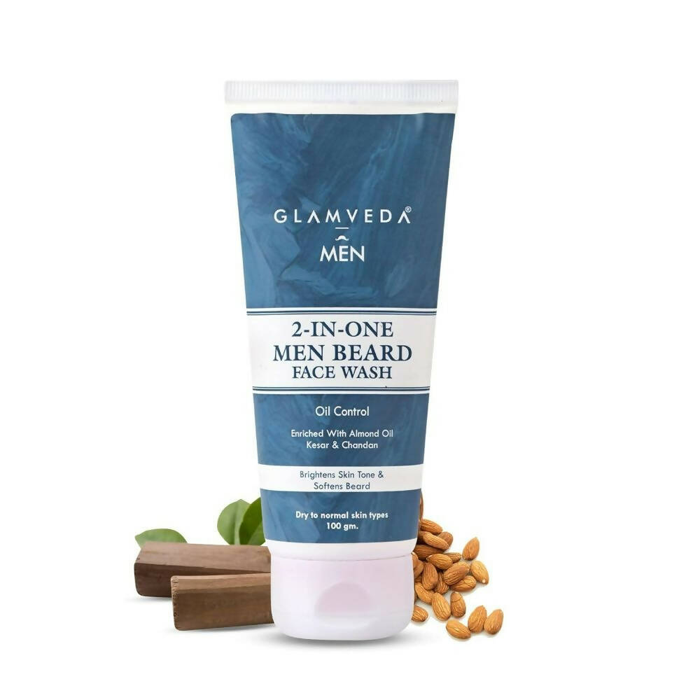 Glamveda 2 In 1 Beard Face Wash | Grocsy