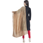 A R Silk Dark Golden Color Silk Siroski Dupattas and Chunnis | Grocsy