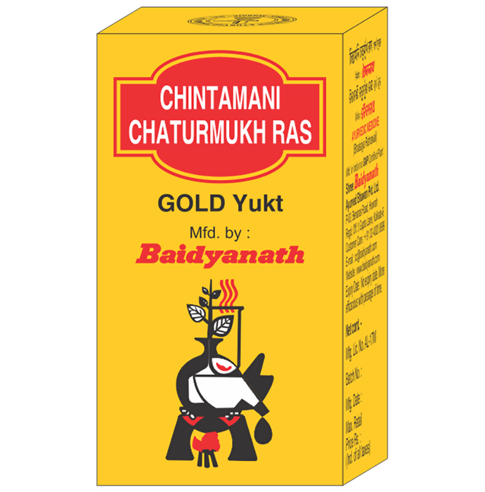 Baidyanath Chintamani Chaturmukh Ras Gold Yukt | Grocsy