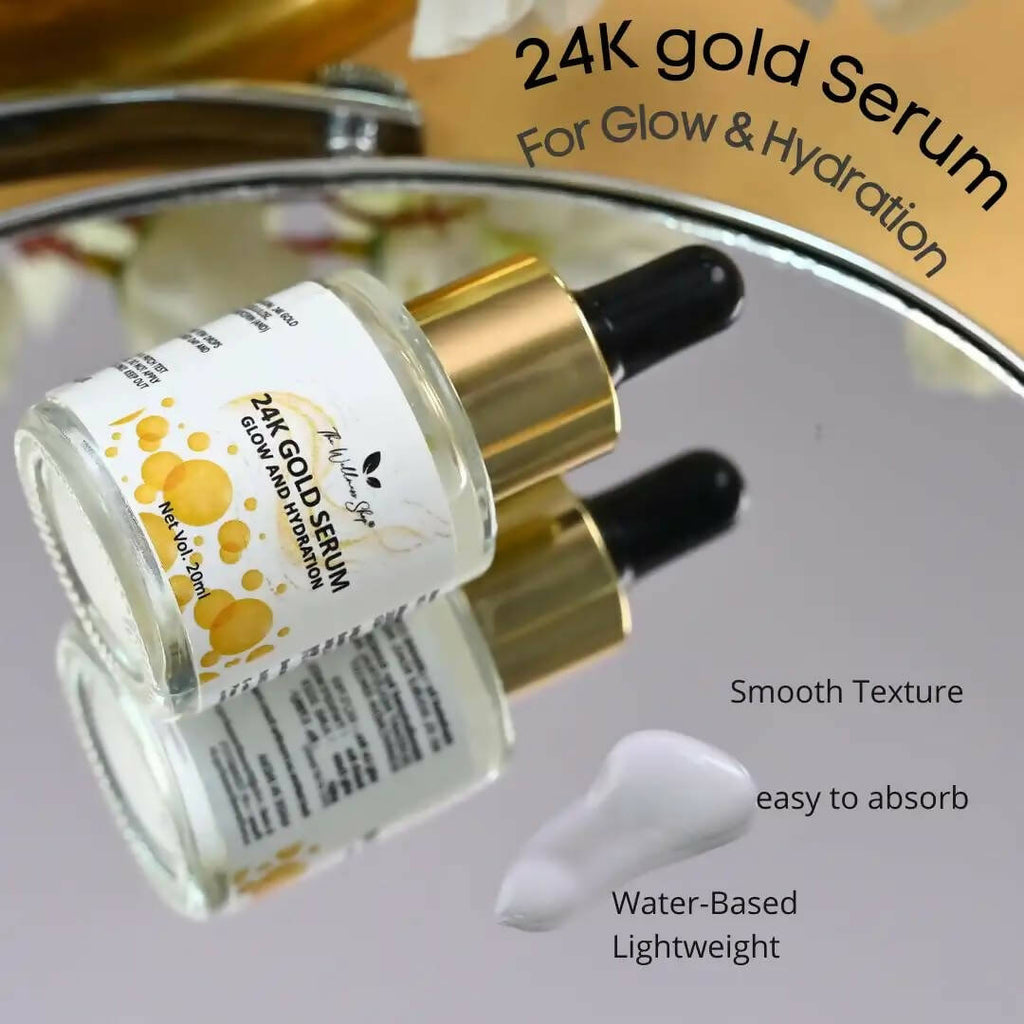 The Wellness Shop 24k Gold Serum for Glow and Hydration | Grocsy