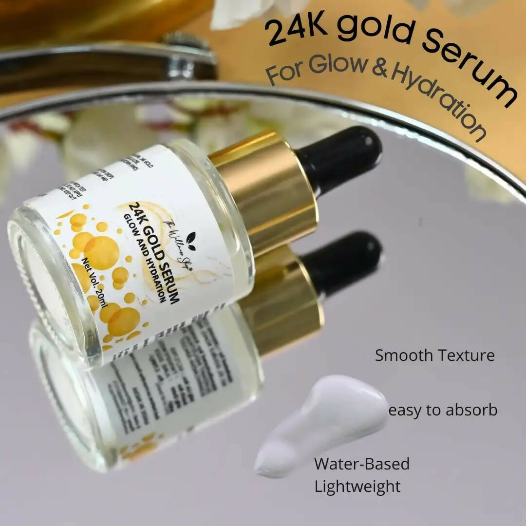 The Wellness Shop 24k Gold Serum for Glow and Hydration | Grocsy