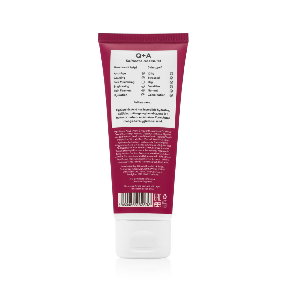 Q+A Hyaluronic Acid Daily Moisturiser | Grocsy