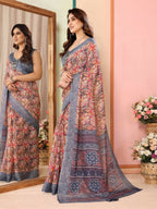 Partywear Designer Grey Kota Doriya Fancy Saree - Dyuti | Grocsy