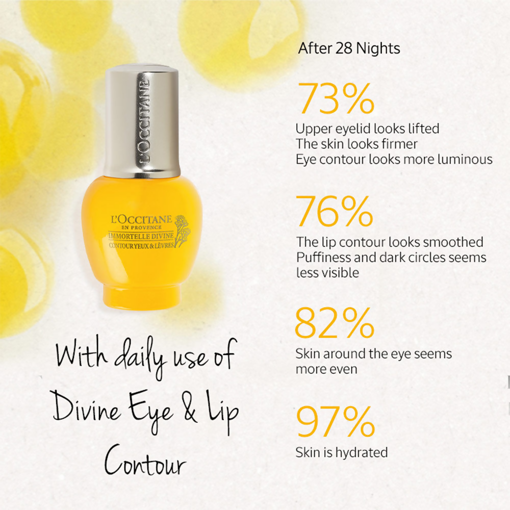 L'Occitane Immortelle Divine Anti-Aging Eye And Lip Contour | Grocsy