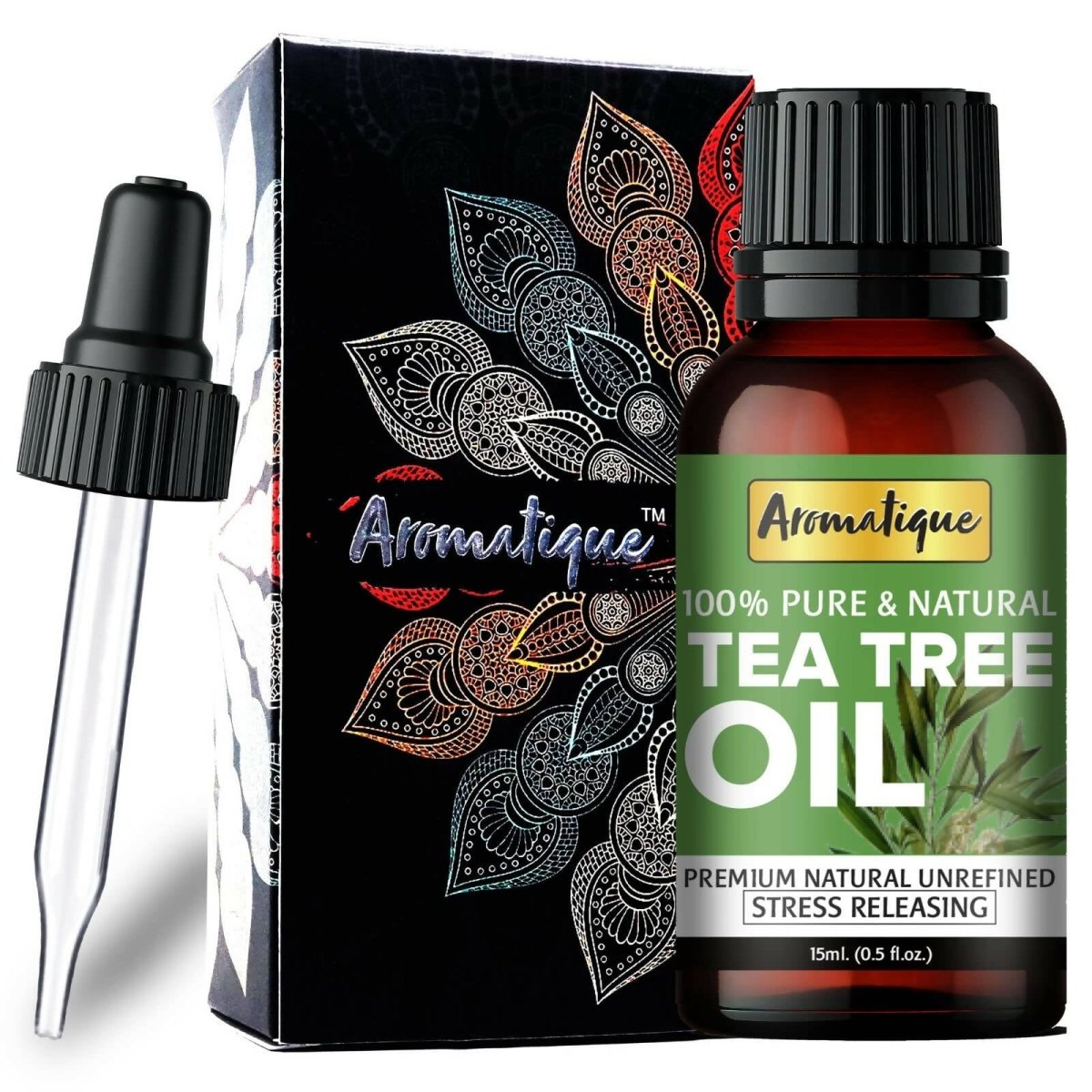 Aromatique Tea Tree Essential Oil for Skin Acne, Hair | Grocsy