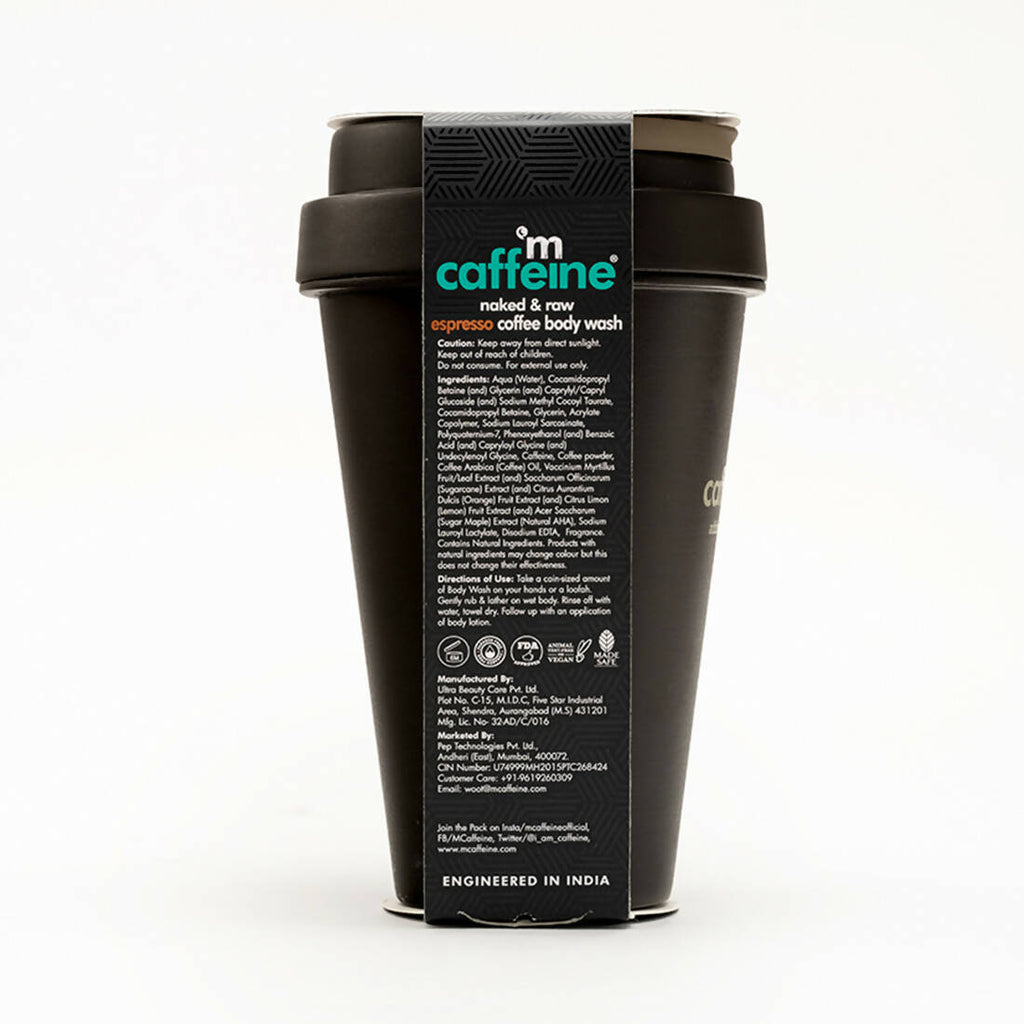 mCaffeine Naked & Raw Coffee Espresso Body Wash | Grocsy