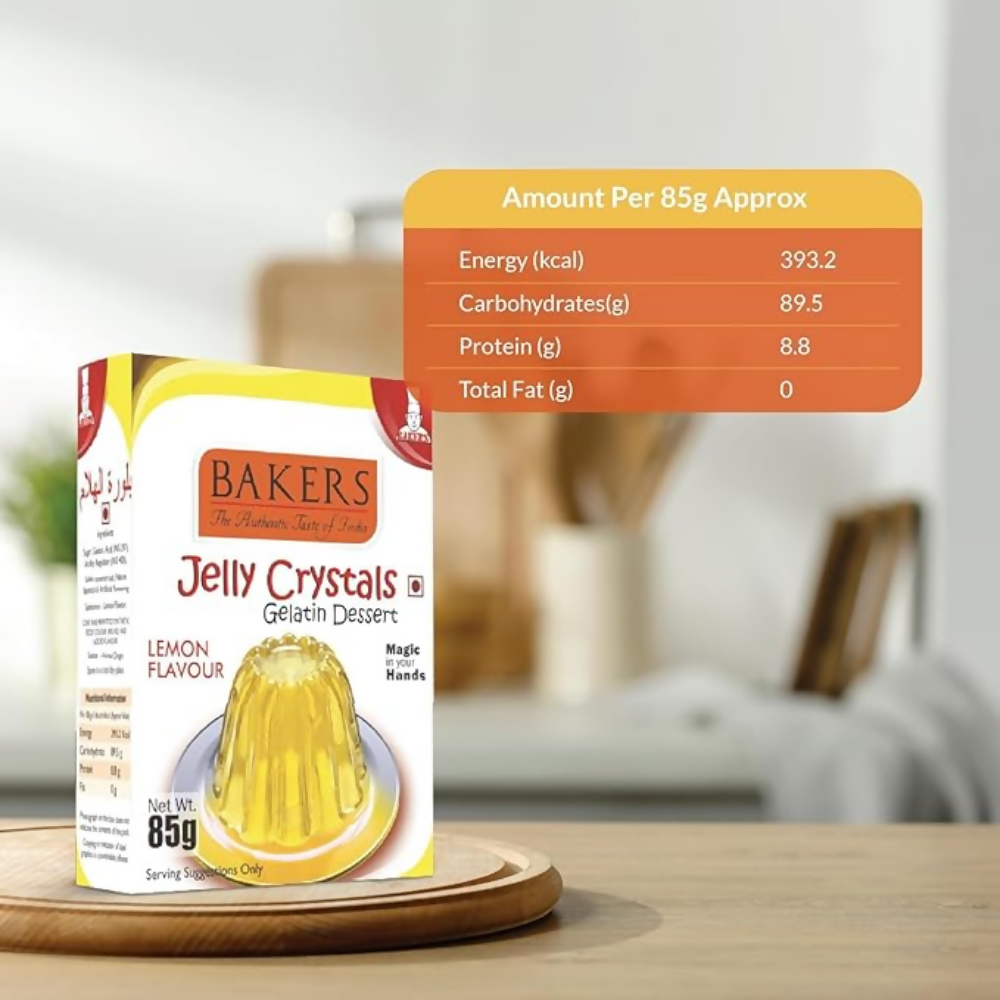 BAKERS Jelly Crystals (Gelatin Dessert) - Lemon | Grocsy