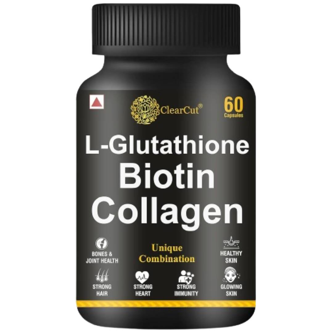 ClearCut L-Glutathione Biotin Collagen Capsules | Grocsy