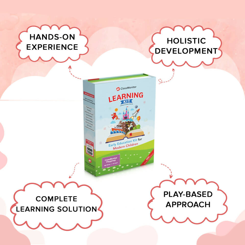 ClassMonitor Playgroup Home Learning Kit with Free Mobile App for 1 - 2.5 Years with 300+ Worksheet For kids of 2 Years | Grocsy