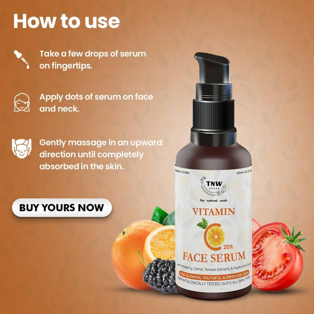 The Natural Wash Vitamin C 20 % Face Serum | Grocsy