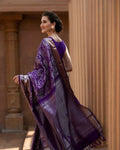 DEIANA'S Beautiful Designer Golden zari Soft Lichi Silk Saree - Majenta | Grocsy