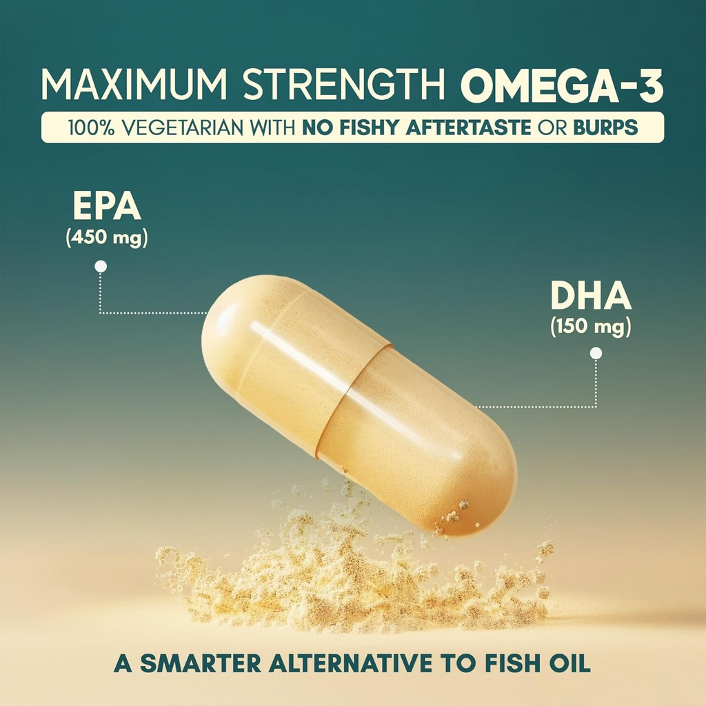 Rasayanam Plant Based Omega-3 Capsules | Grocsy