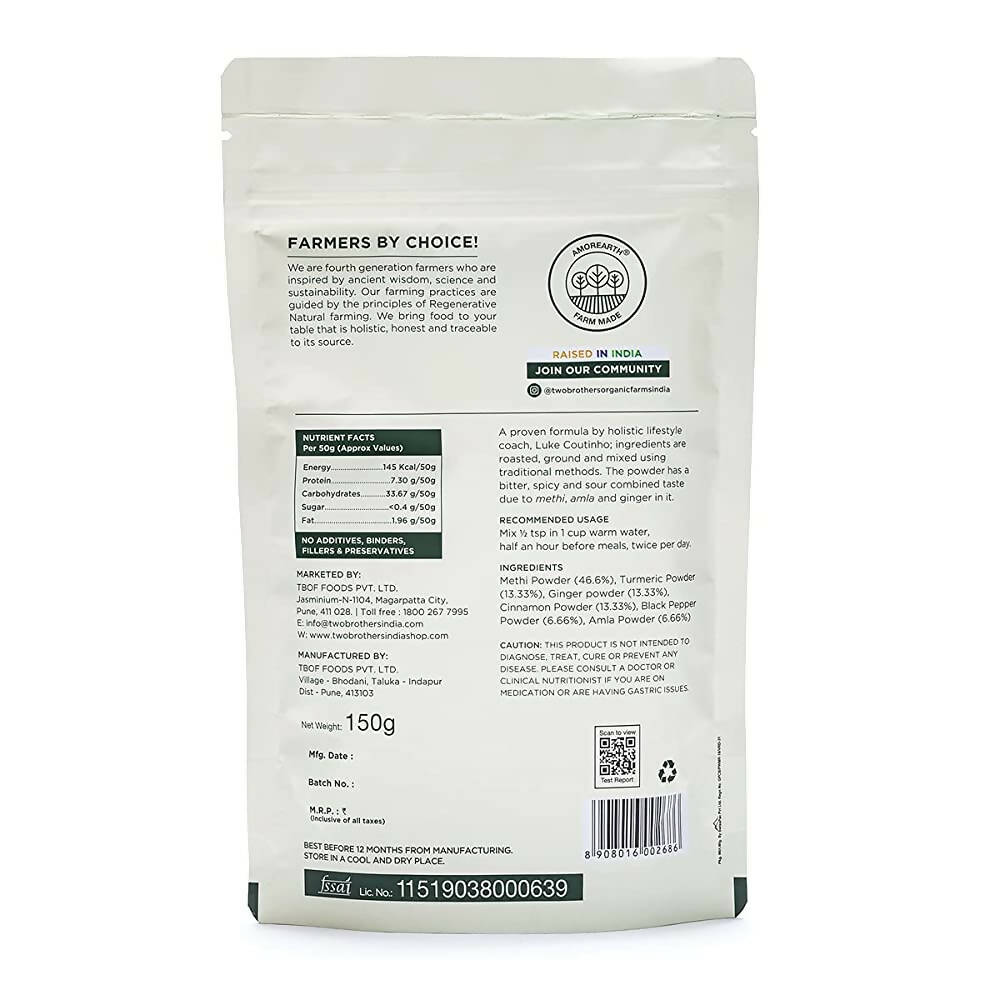 Two Brothers Organic Farms Daily Diabetes Powder | Grocsy