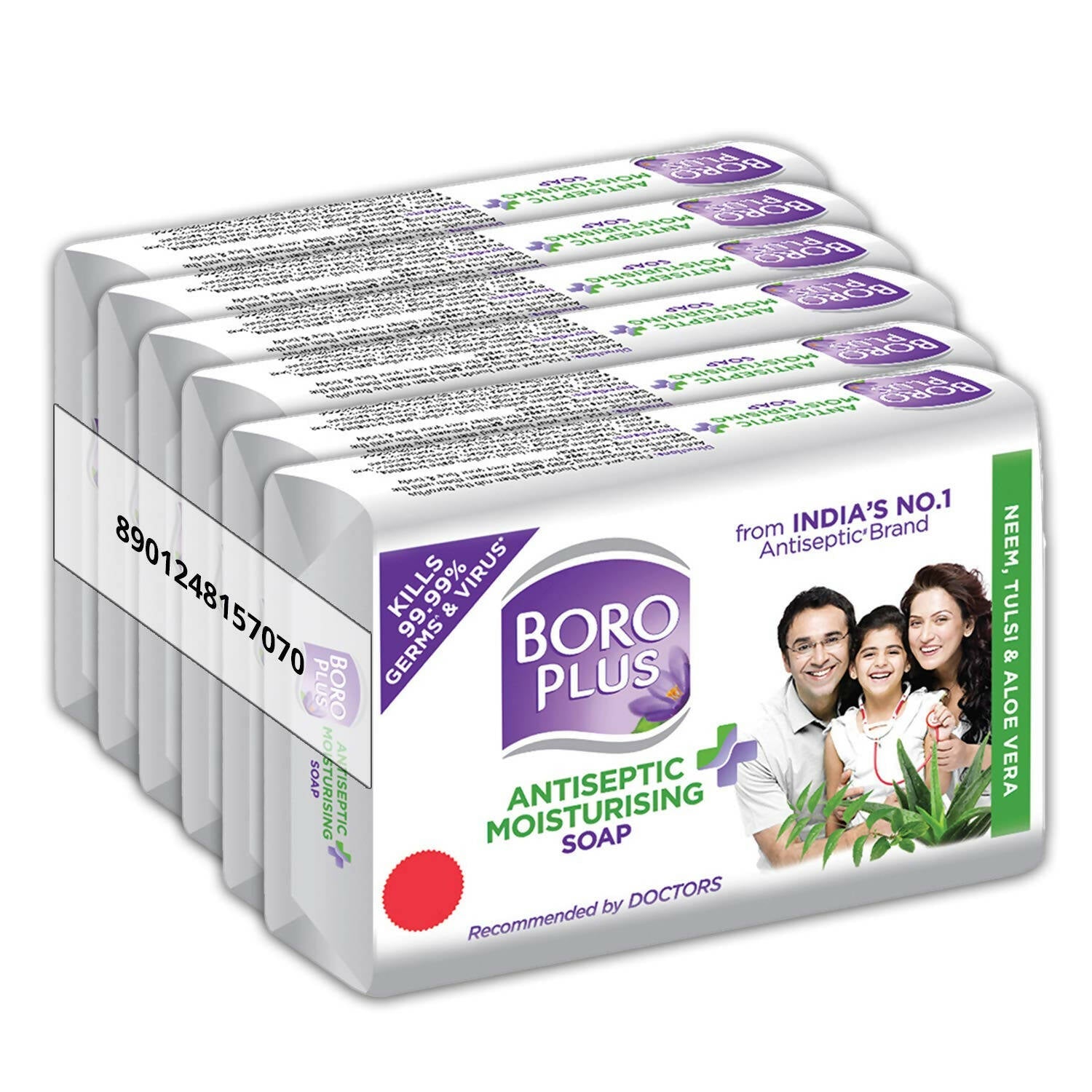 BoroPlus Antiseptic And Moisturising Bathing Soap With Aloe Vera, Neem And Tulsi | Grocsy