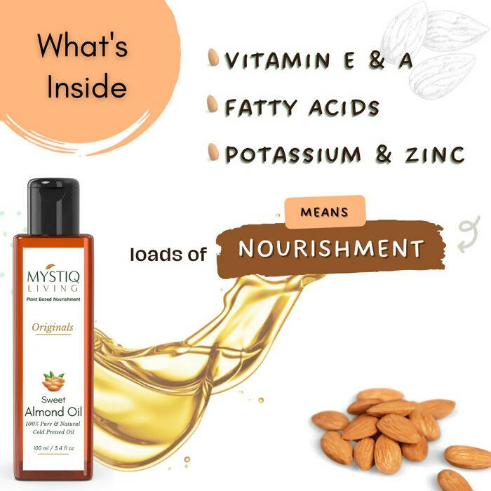 Mystiq Living Originals Sweet Almond Oil | Grocsy