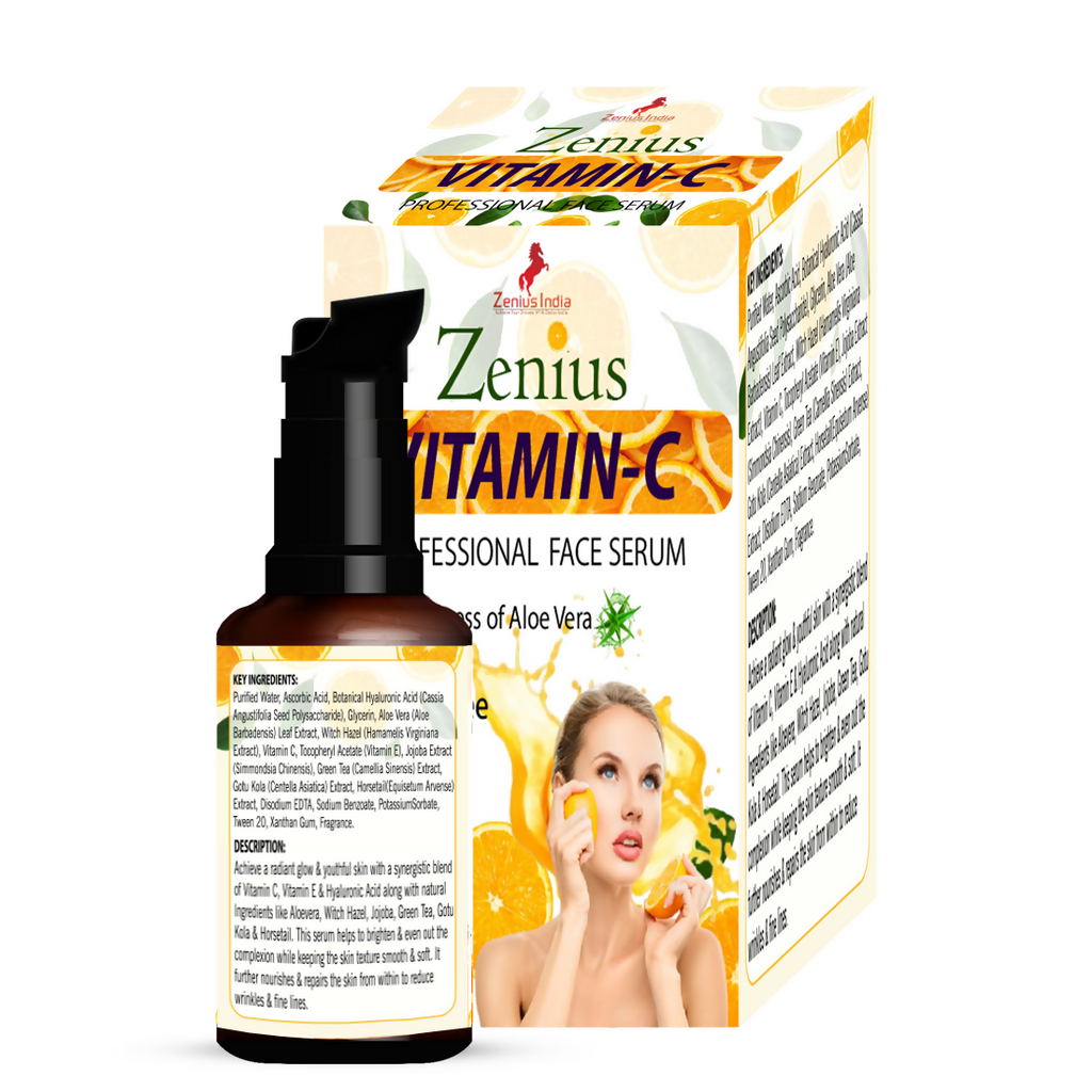 Zenius Vitamin-C Professional Face Serum for Glowing and Brighten Skin | Grocsy