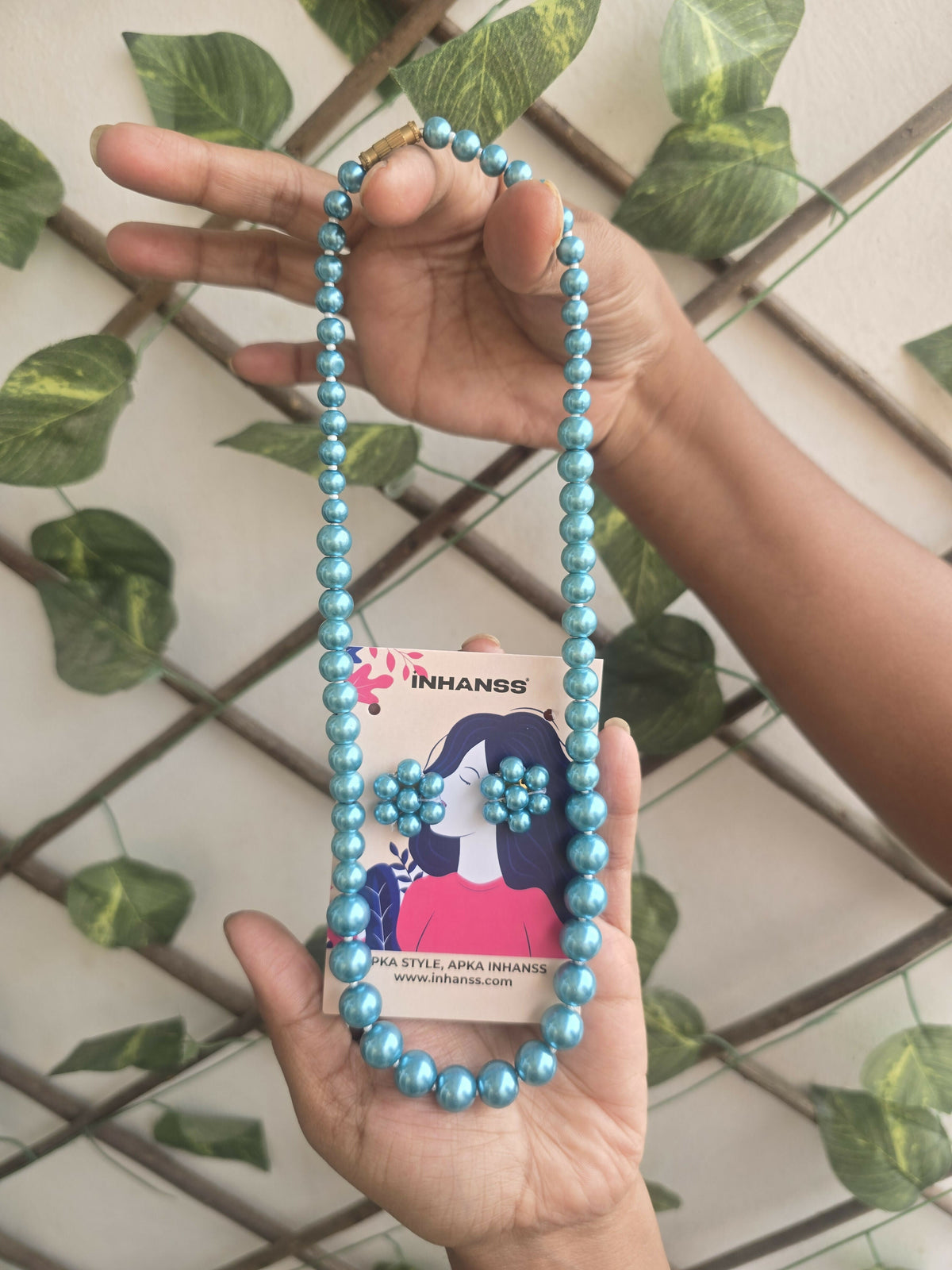 Inhanns Spectrum Everyday Pearl Sets - Single Strand - Ocean Teal | Grocsy