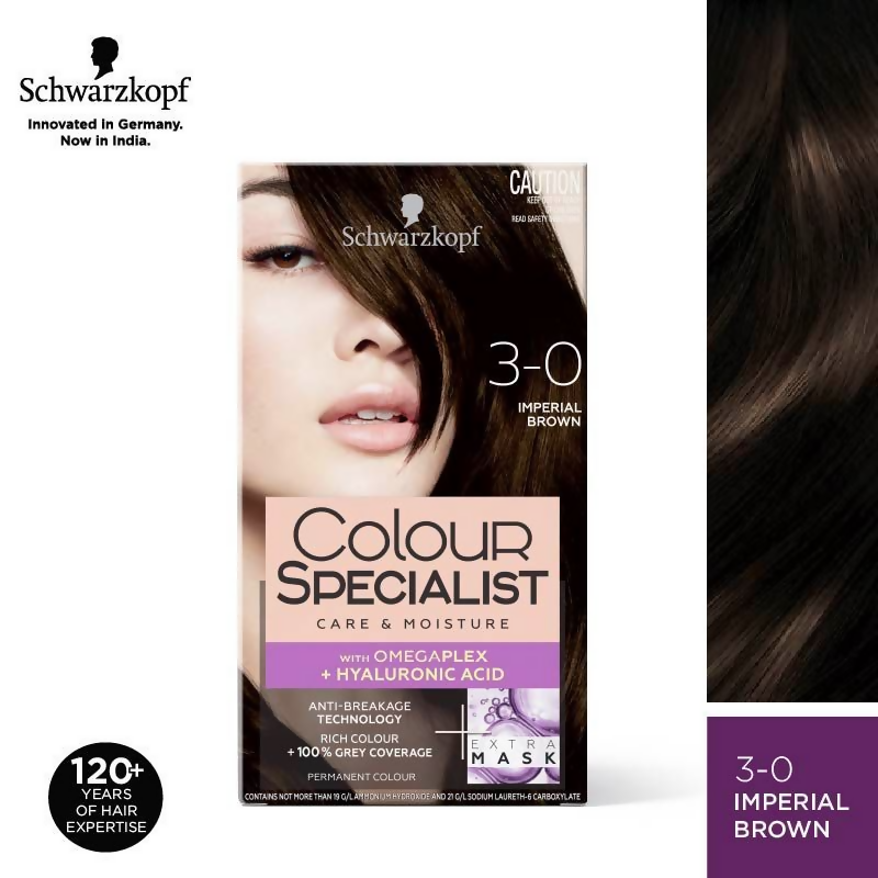 Schwarzkopf Colour Specialist Permanent Hair Colour - 3.0 Imperial Brown | Grocsy