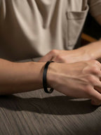 NVR Men Black Kada Bracelet | Grocsy
