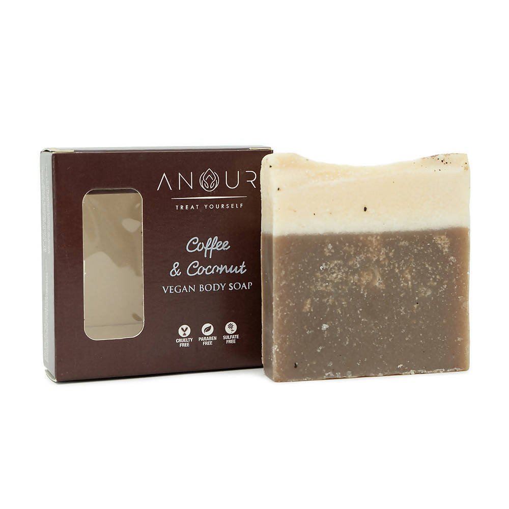 Anour Coffee & Coconut Vegan Body Soap | Grocsy
