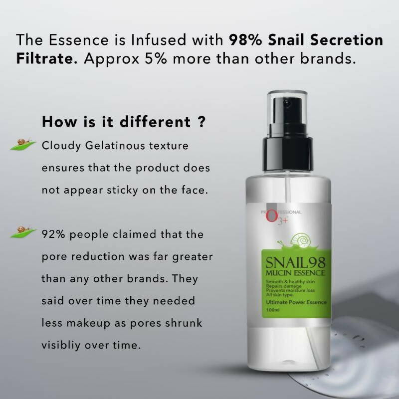 Professional O3+ Snail Mucin 98 Ultimate Power Essence | Grocsy