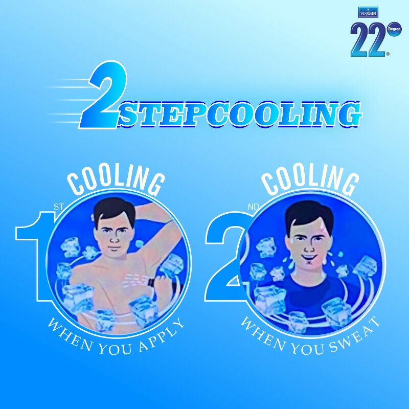 VI-JOHN 22 Degree Cooling Talc Beat the Heat Neem,Sandal and Mint | Grocsy