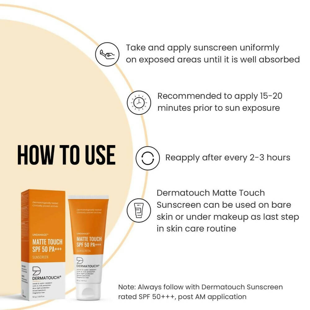 Dermatouch Undamage Matte Touch Sunscreen | Grocsy