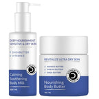 Dermistry Sensitive & Dry Skin Calming Body Butter & Body Milk Lotion | Grocsy