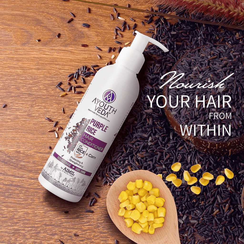 Ayouthveda Purple Rice Hair Conditioner | Grocsy