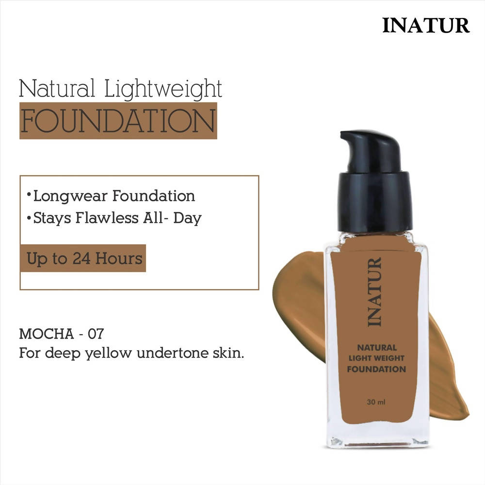 Inatur Natural Light Weight Foundation - Mocha | Grocsy