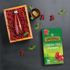 Twinings Green Tea Cranberry Teabags | Grocsy