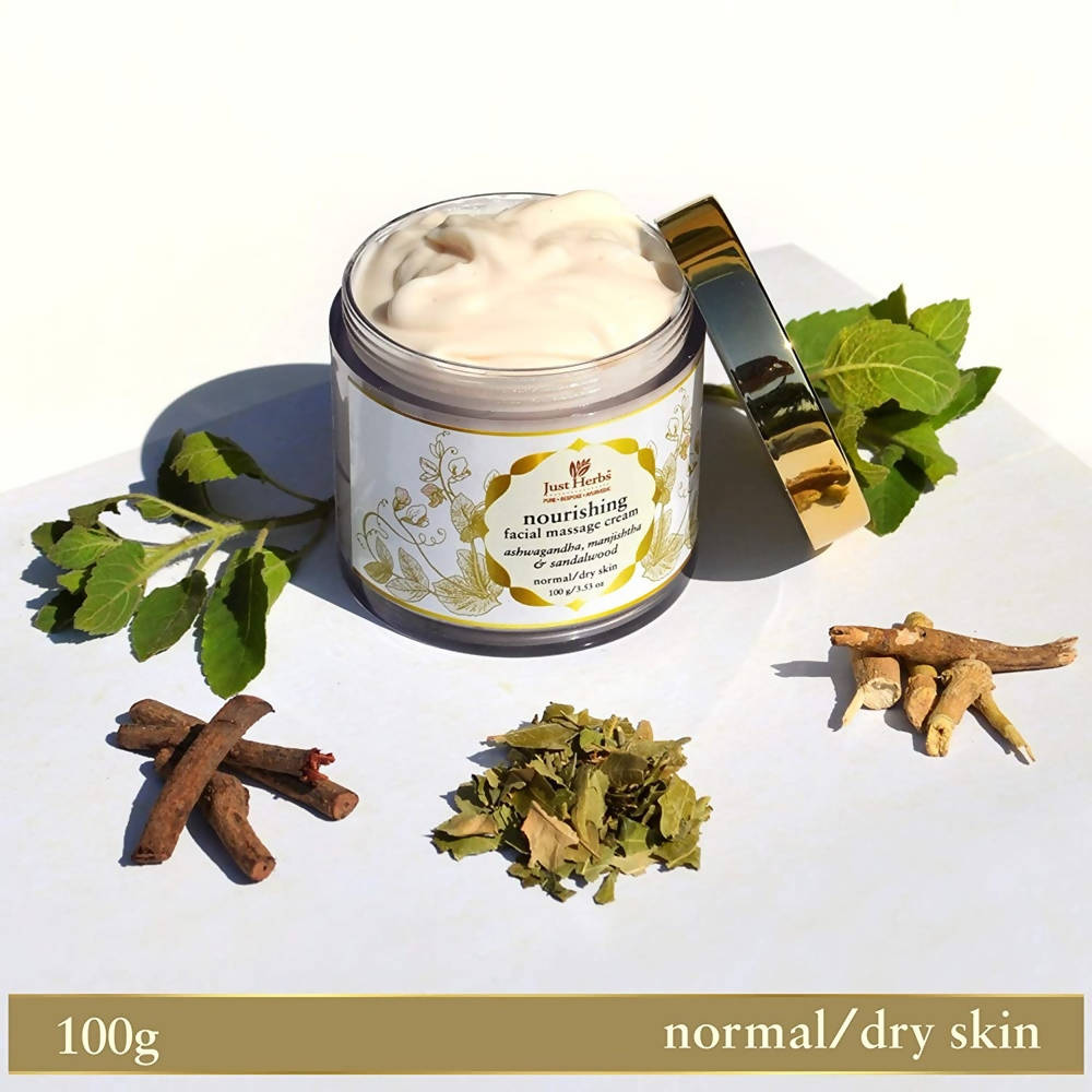 Just Herbs Nourishing Facial Massage Cream | Grocsy