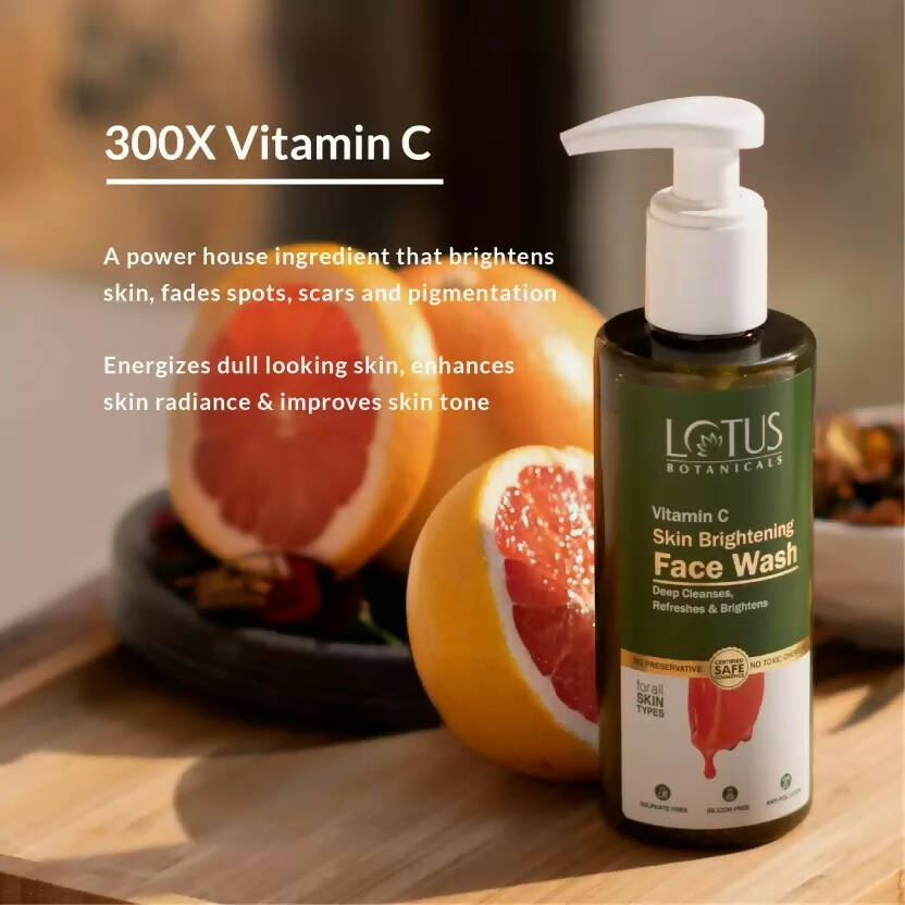 Lotus Botanicals Vitamin C Skin Brightening Face Wash | Grocsy