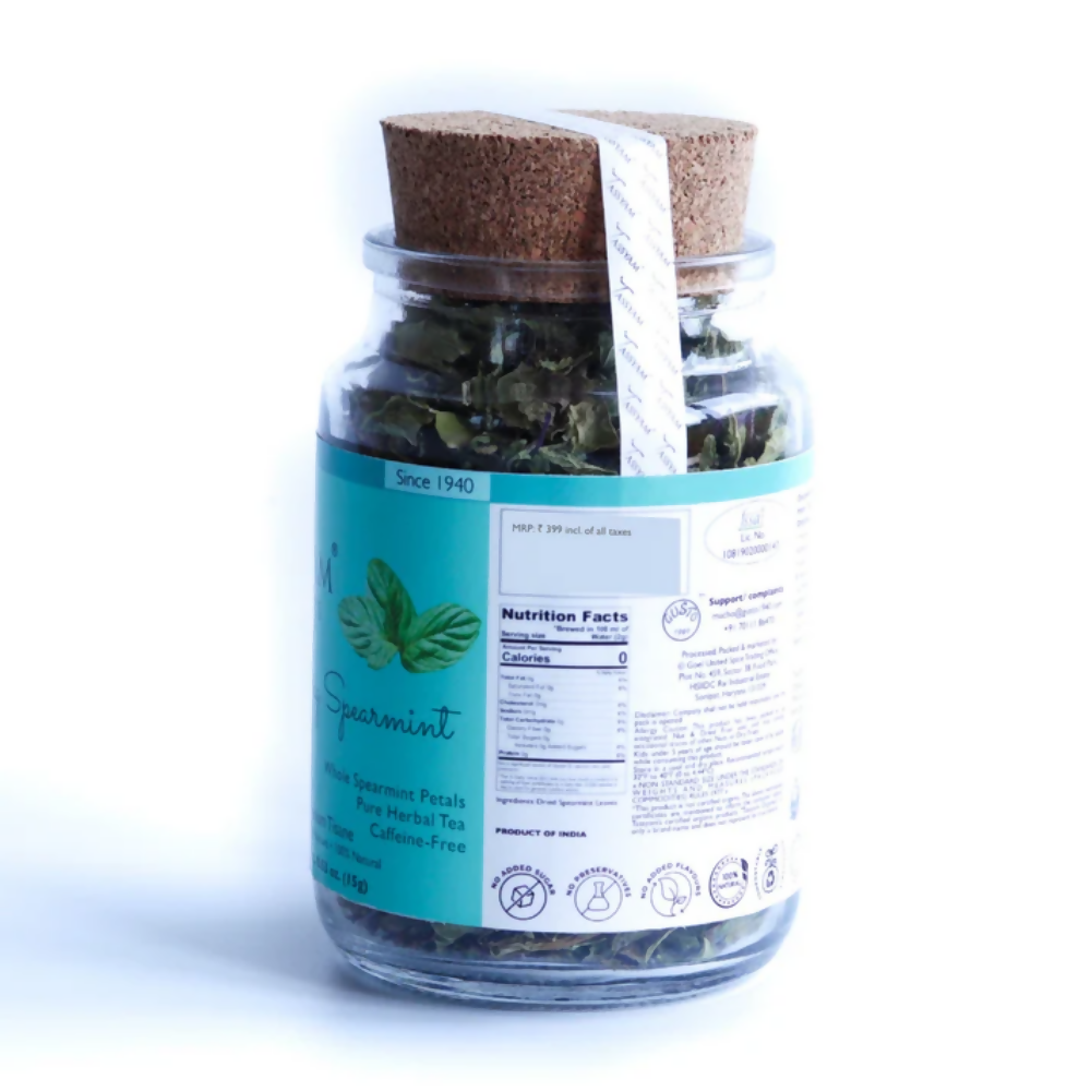 Tassyam Organics Refreshing Spearmint Herbal Tisane | Grocsy