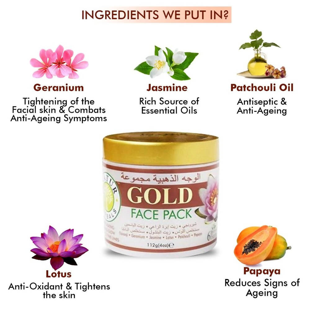 Inatur Gold Face Pack | Grocsy