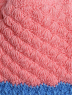 Chutput Kids Woollen Hand Knitted Pom Pom Design Cap - Pink | Grocsy