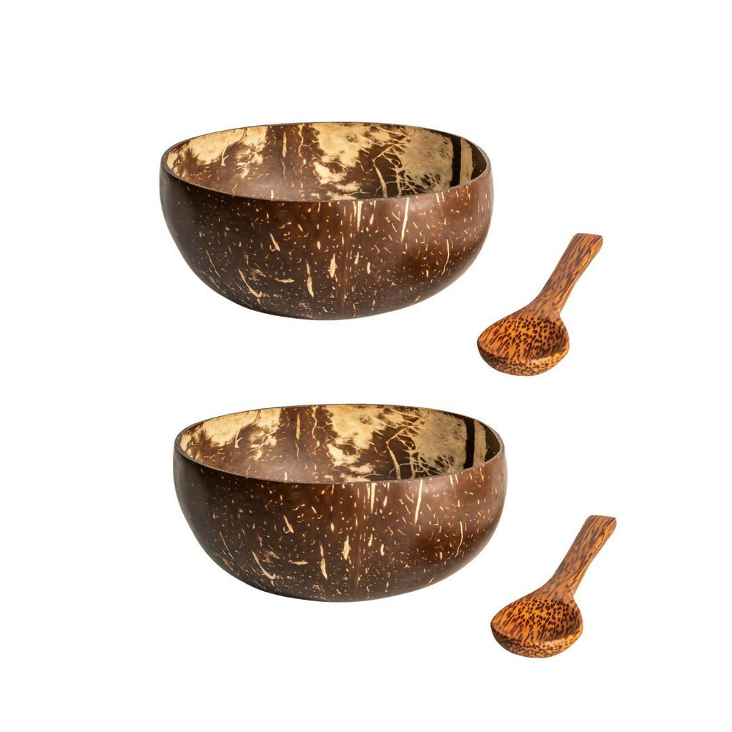 Thenga Artisan Coconut Bowl with Spoon | Grocsy