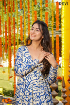Aayaa Designer Printed Full Flared Suit | Grocsy