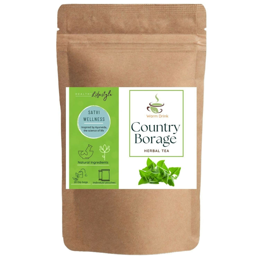 Satvi Wellness Karpooravalli Tea Bags | Natural Indian Borage| Panikoorkka dried | Onavalli | Patharchur | Grocsy