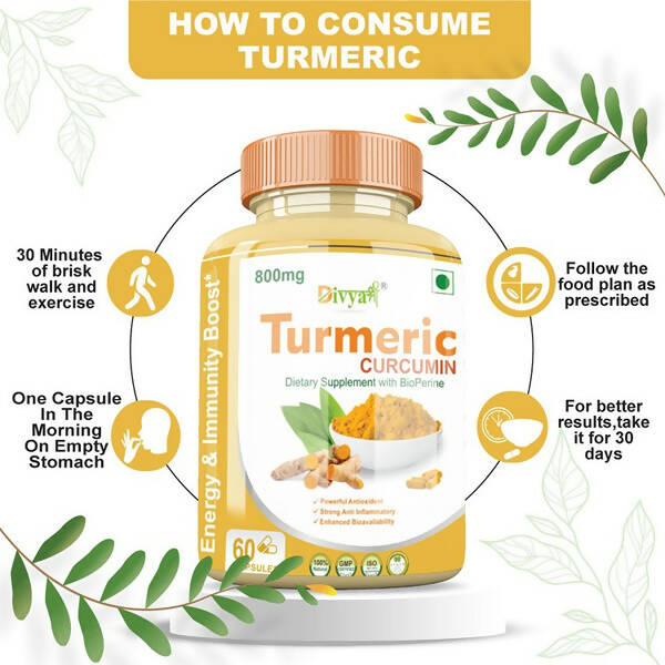 Divya Shree Turmeric Curcumin Capsules | Grocsy