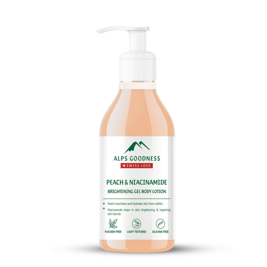 Alps Goodness Peach & Niacinamide Brightening Gel Body Lotion | Grocsy