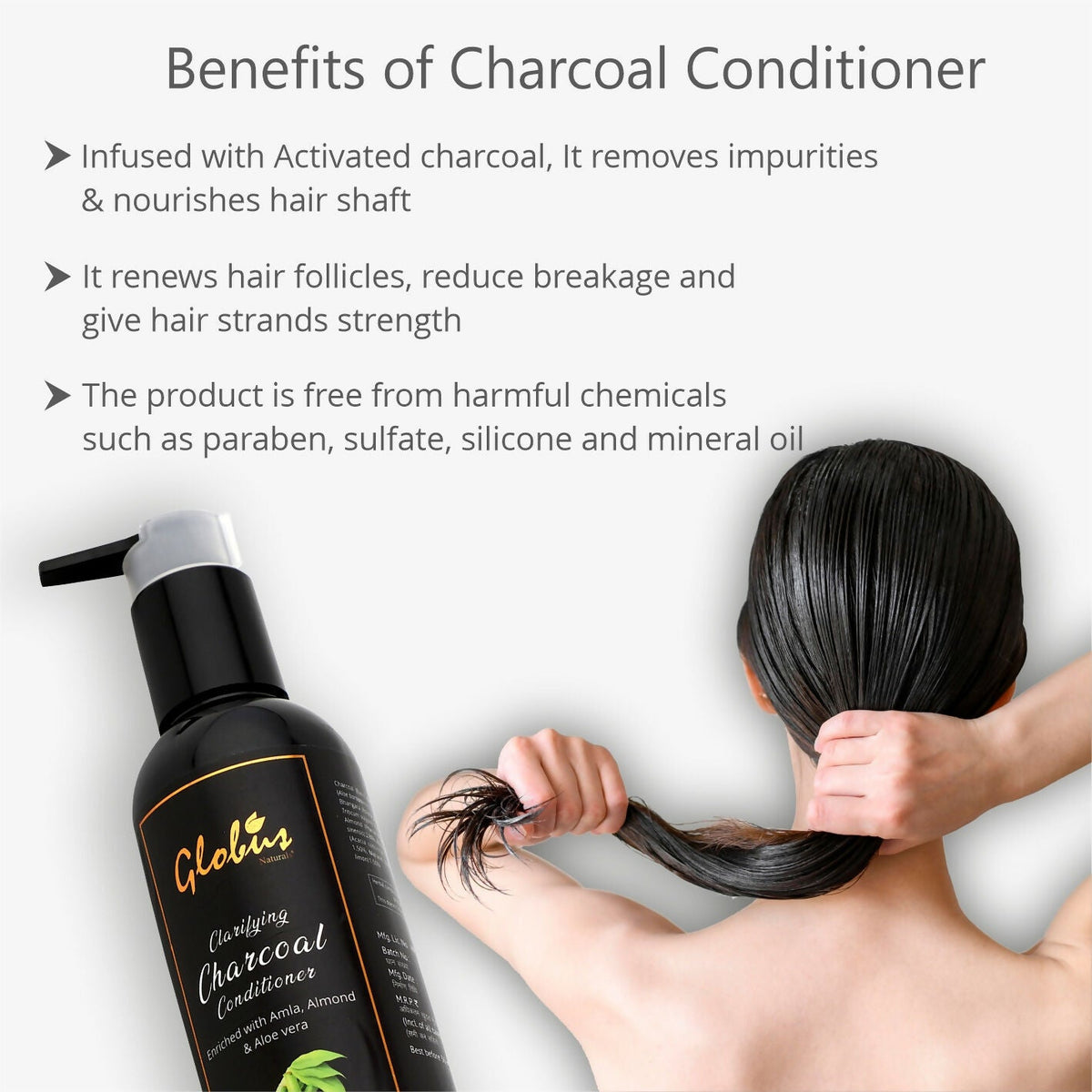 Globus Naturals Charcoal Conditioner | Grocsy