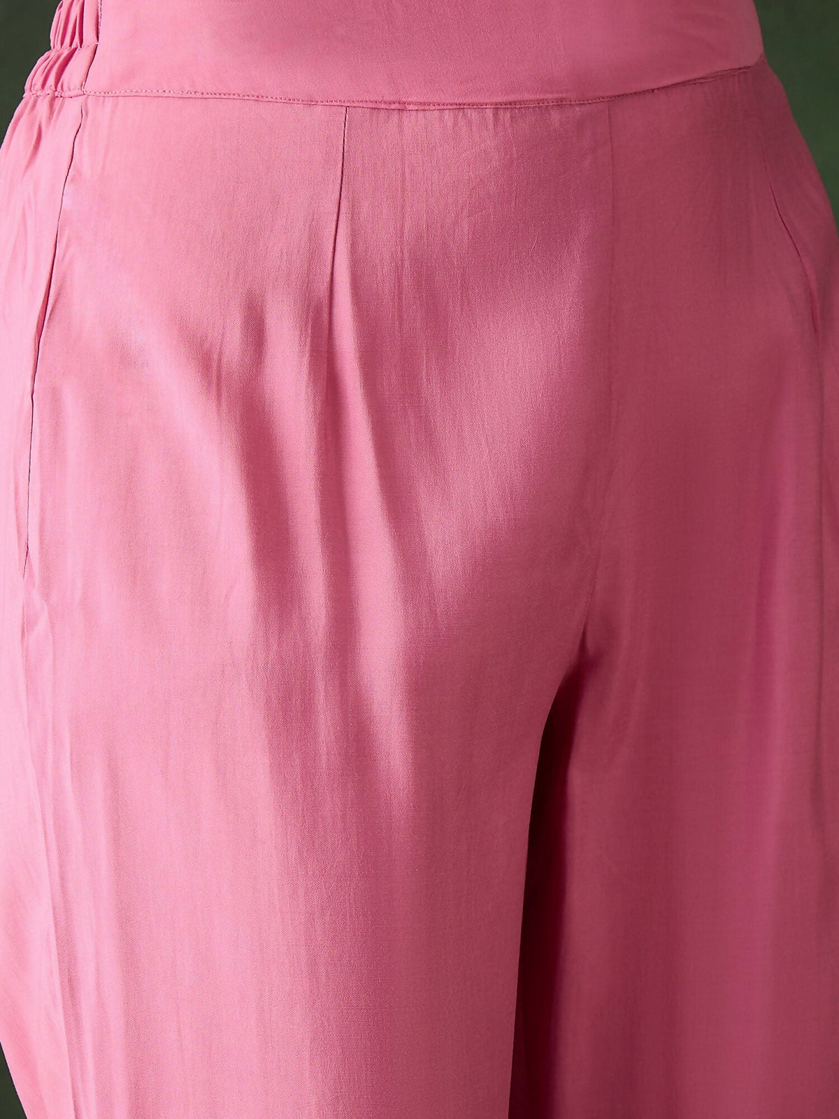 Pink Crystal Organza schiffli embroidery Kurta With Trouser & Dupatta - Bhumi | Grocsy