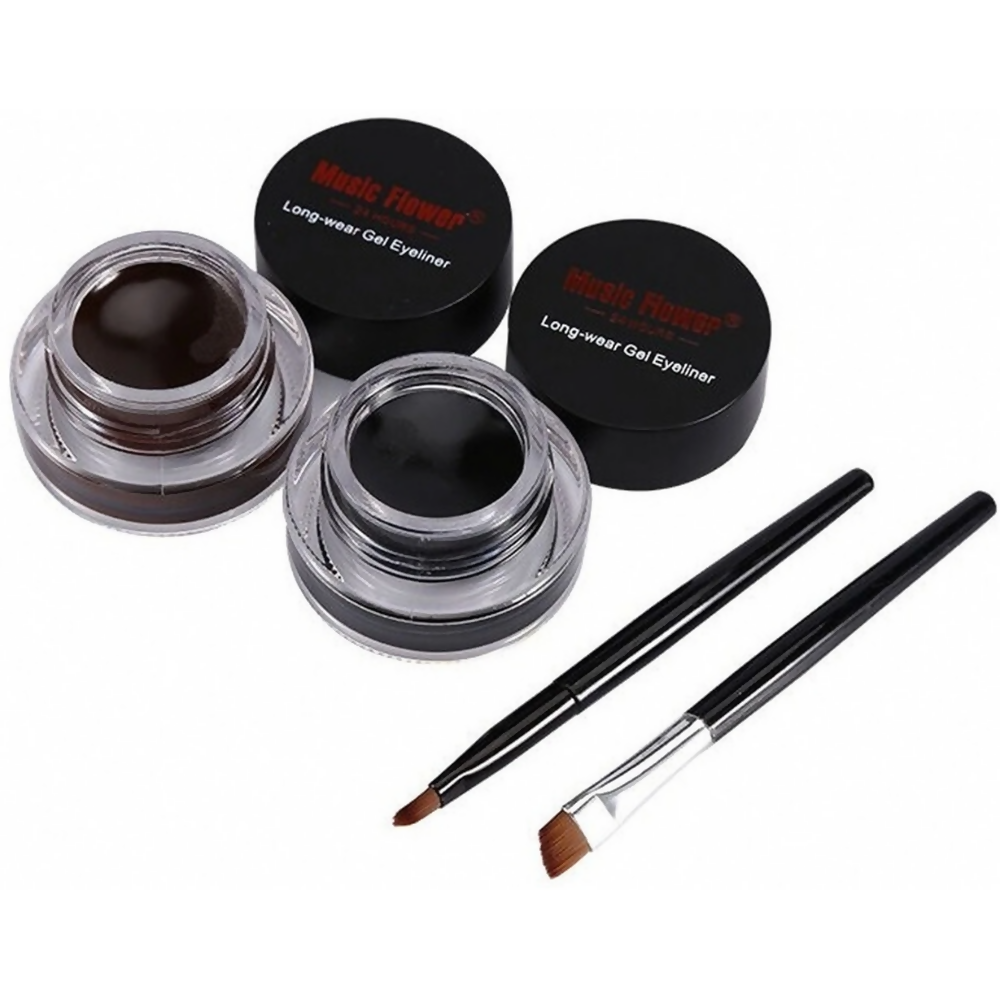 Music Flower Black Brown Smudge Proof Gel Eyeliner | Grocsy