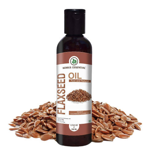 Korus Essential Cold Pressed Natural Flaxseed Oil | Grocsy