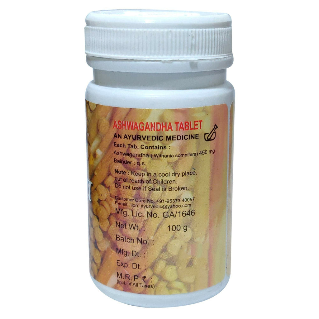 Lion Ayurveda Ashwagandha Tablets | Grocsy