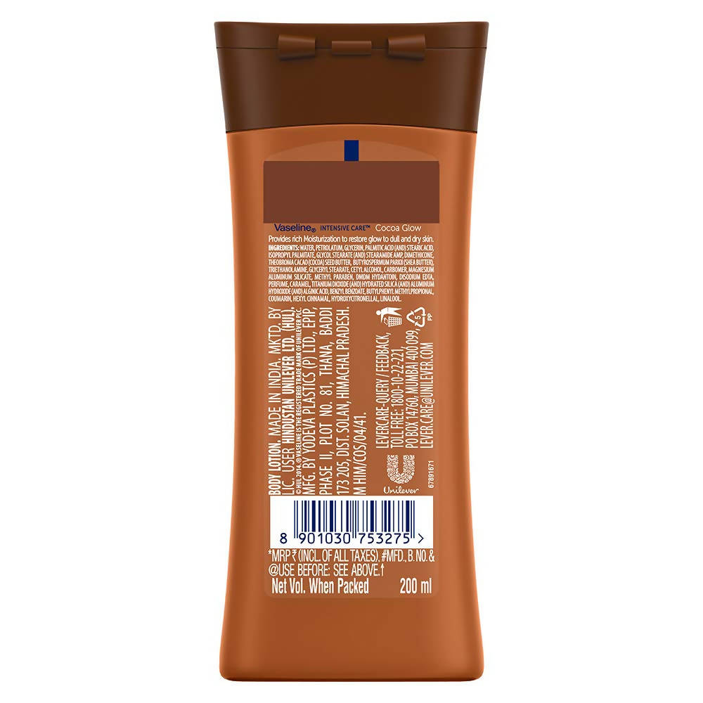 Vaseline Intensive Care Cocoa Glow Body Lotion | Grocsy