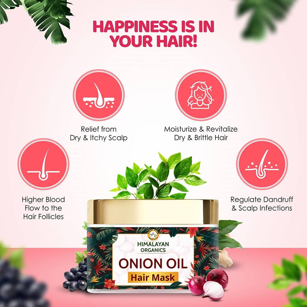 Himalayan Organics Onion Oil Hair Mask | Grocsy